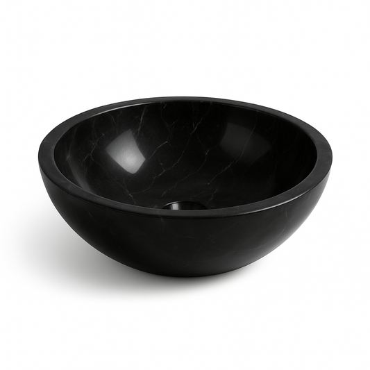 Black marble basin
