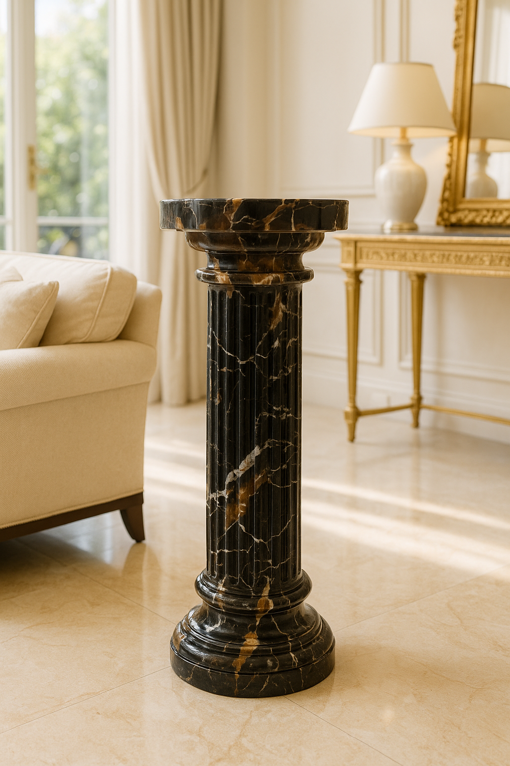 Michaelangelo Marble Pedestal