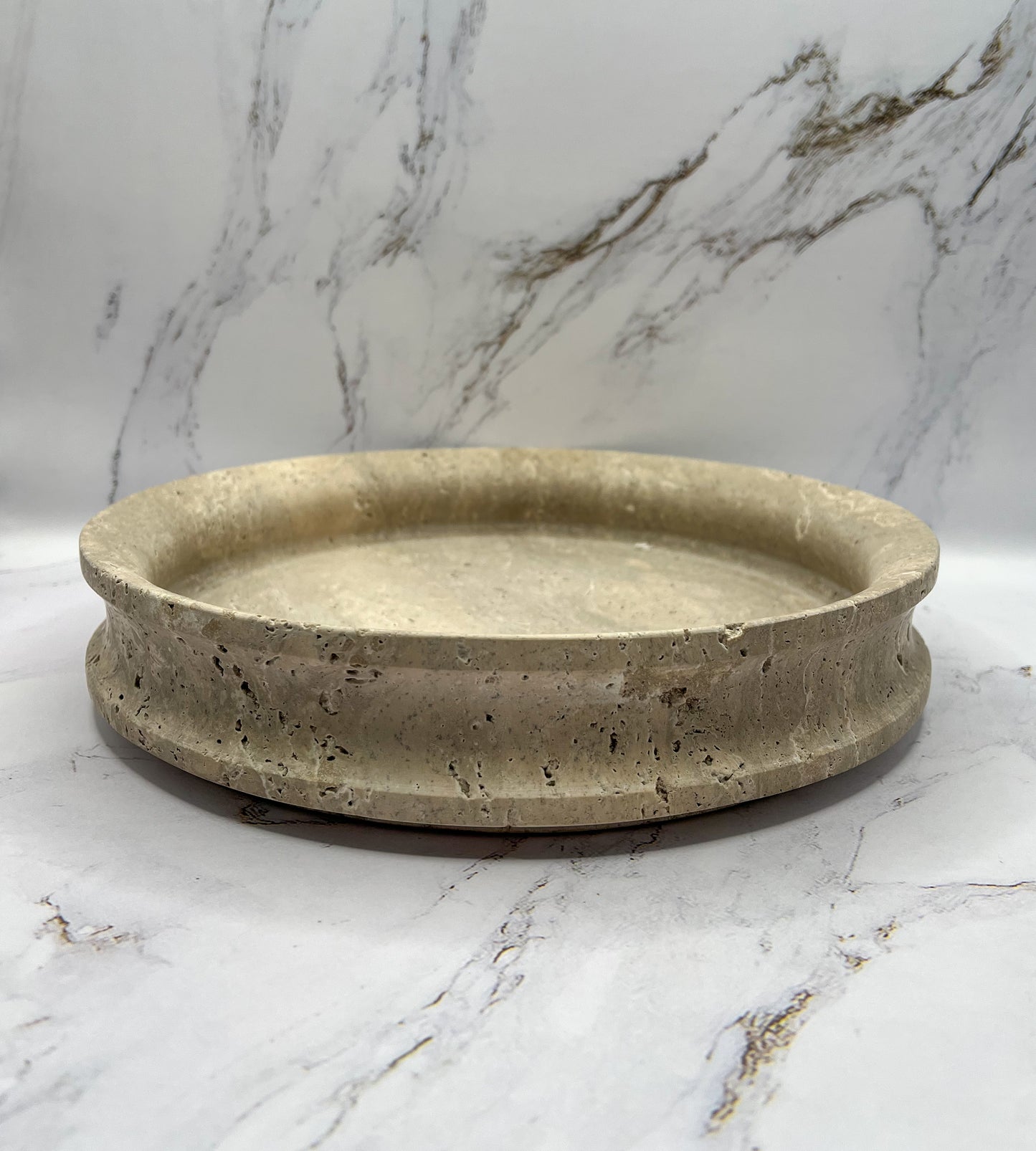 Travertine Bowl - Monarch