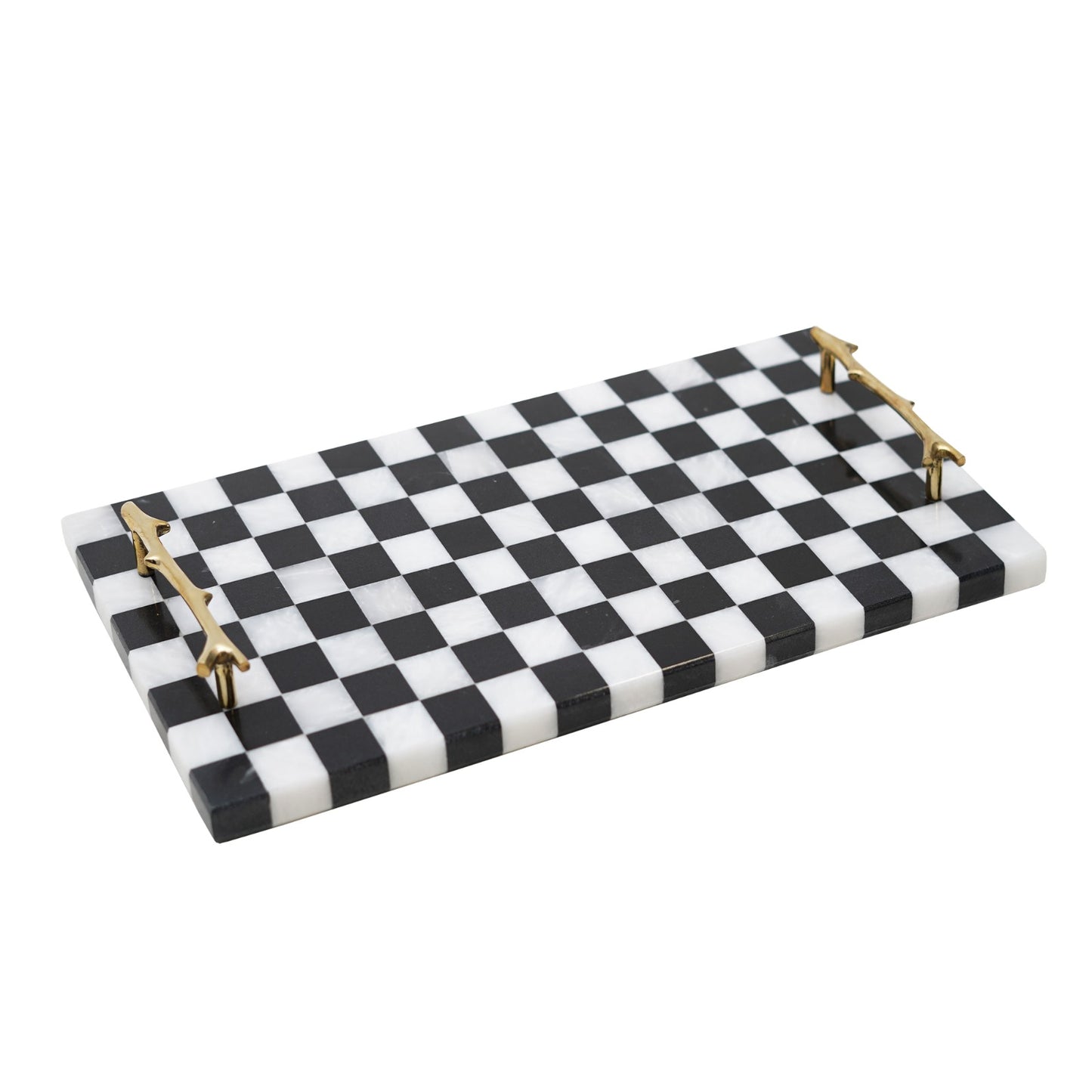 Checkered Deck Black Platter