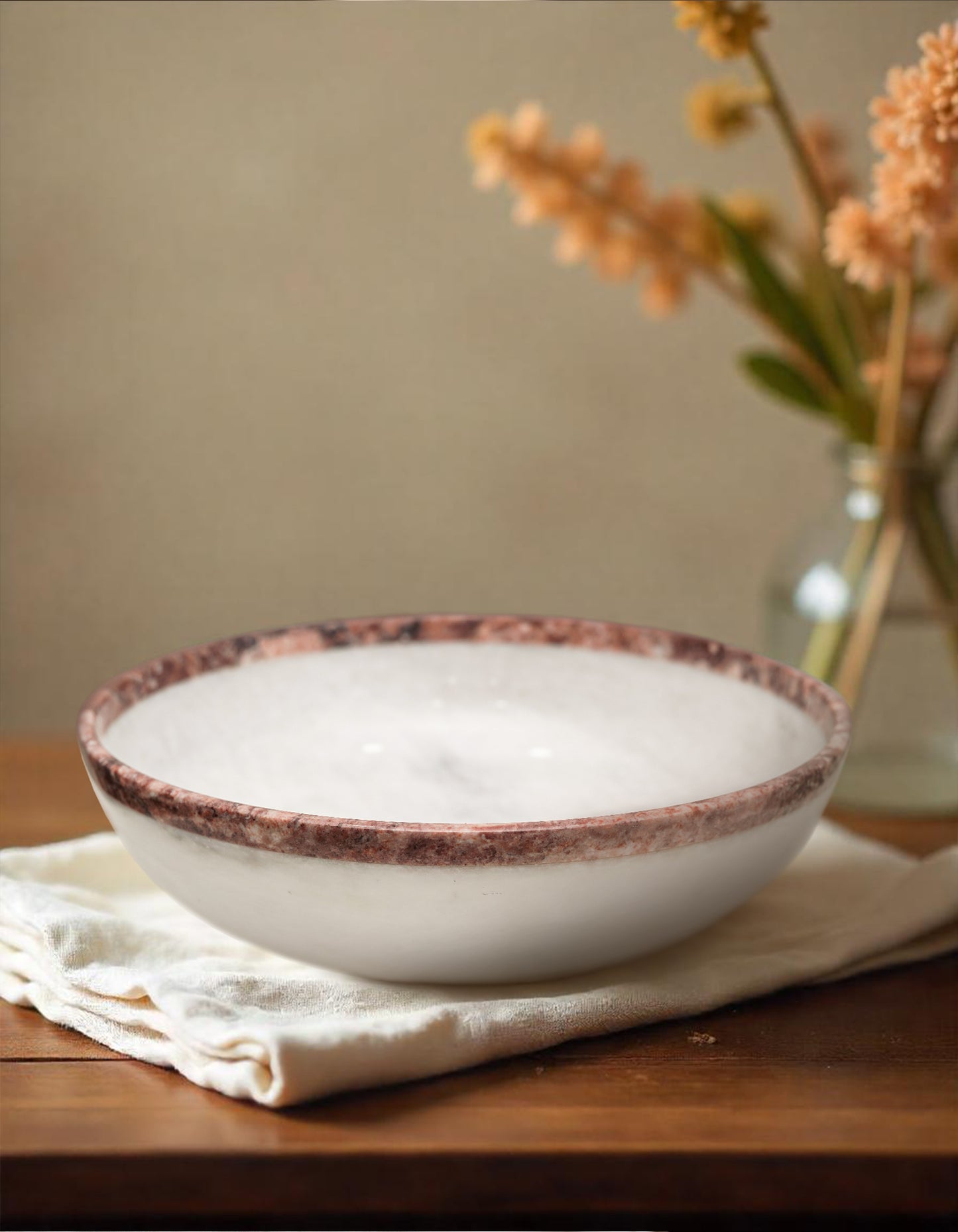 Marble Bowl  - Halo Bowl White