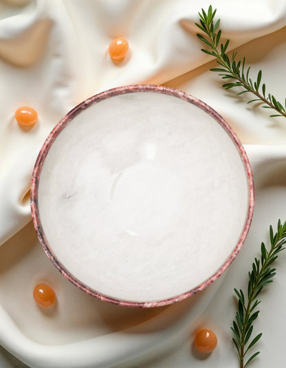 Marble Bowl  - Halo Bowl White