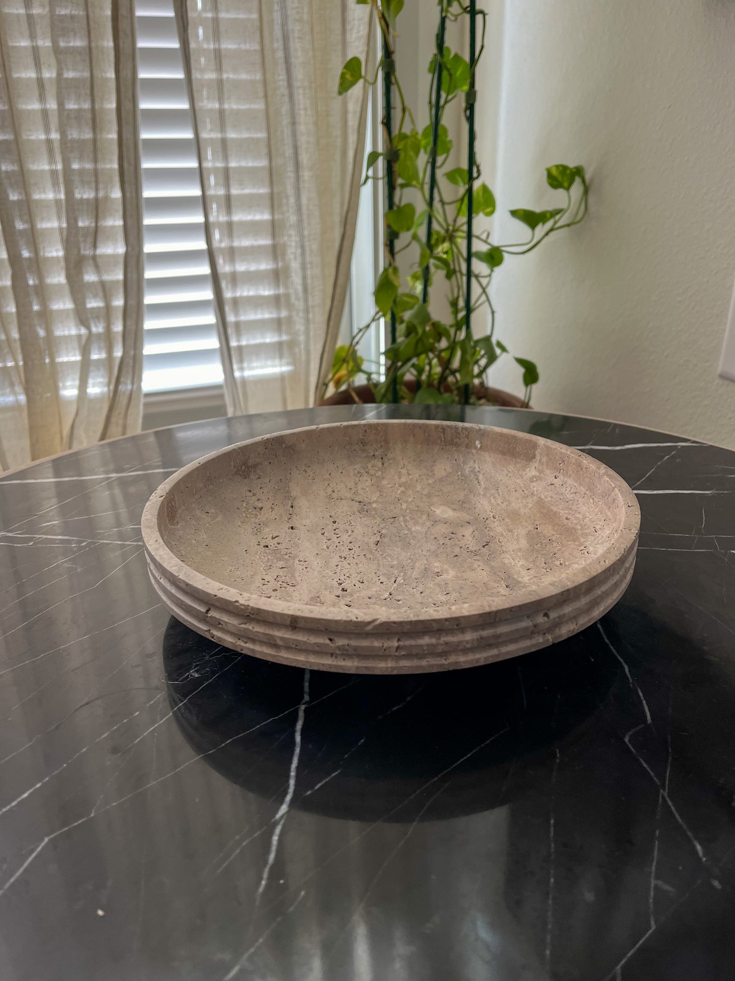 Travertine Bowl - Ring Bowl