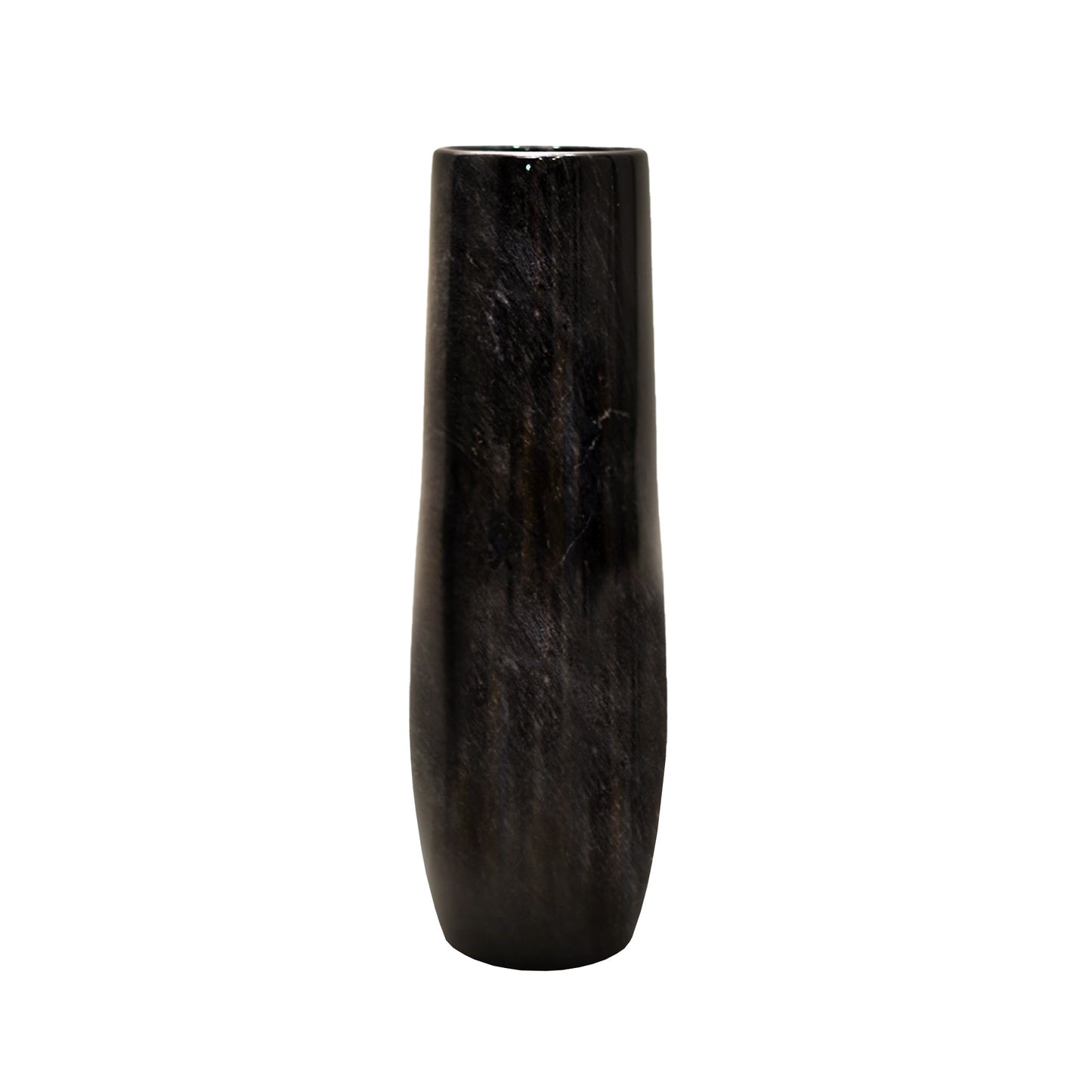 Marble vase black vase