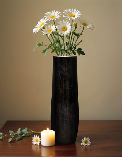 Marble Vase - Luxe Tube Vase Black