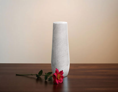 Marble Vase - Luxe Tube Vase White