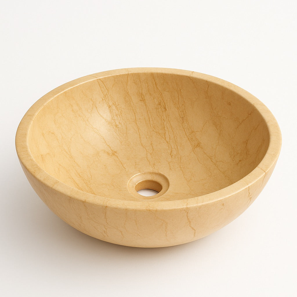 Desert Storm Marble Bowl Sink