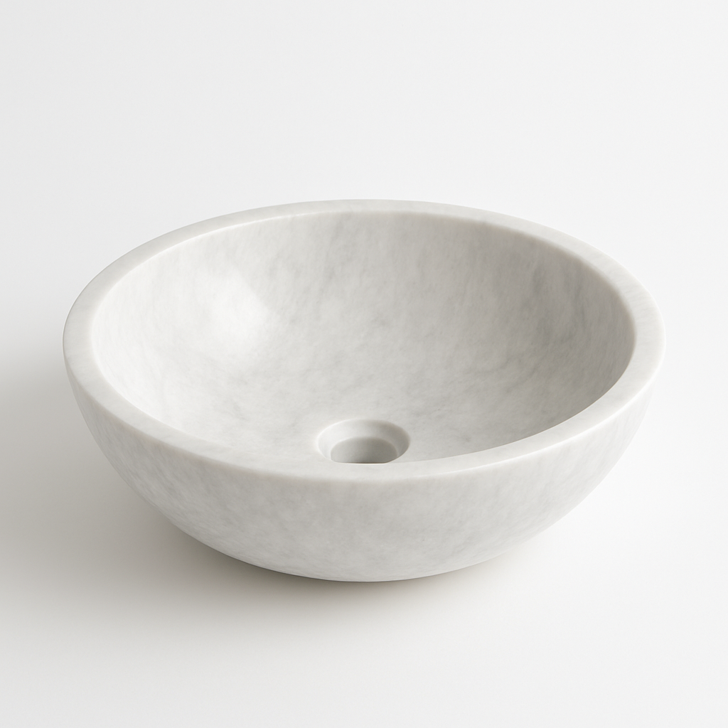 White Marble Bowl Sink